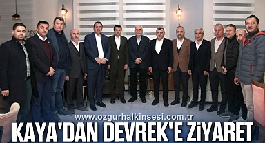 Kaya'dan Devrek'e ziyaret