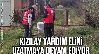 Kızılay yardım elini uzatmaya devam ediyor