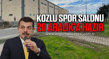 KOZLU SPOR SALONU 20 ARALIK’A HAZIR