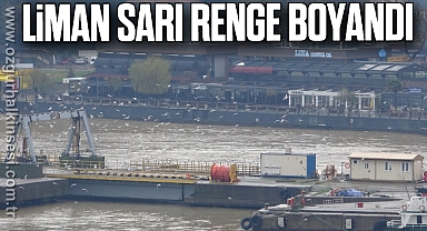 Liman sarı renge boyandı