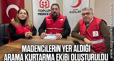 Madencilerin yer aldığı arama kurtarma ekibi oluşturuldu