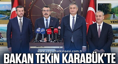 Milli Eğitim Bakanı Tekin Karabük'te