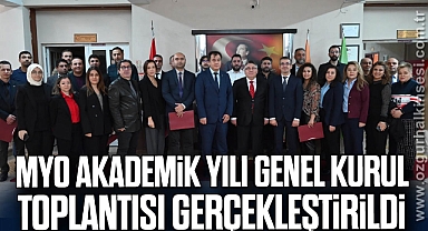 MYO Akademik Yılı Genel Kurul Toplantısı Gerçekleştirildi