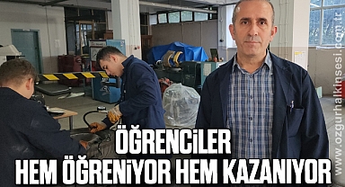 Öğrenciler hem öğreniyor hem kazanıyor