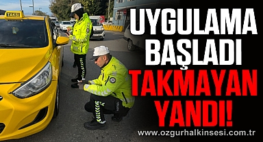 Ticari taksilere kış lastiği uygulaması