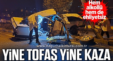 Tofaş'la yaptığı hız aydınlatma direğinde bitti