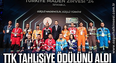 TTK TAHLİSİYE ÖDÜLÜNÜ ALDI