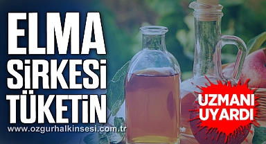 Uzmanından elma sirkesi tüketin