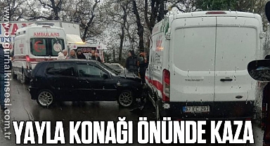 YAYLA KONAĞI ÖNÜNDE KAZA