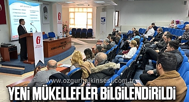 Yeni mükellefler bilgilendirildi
