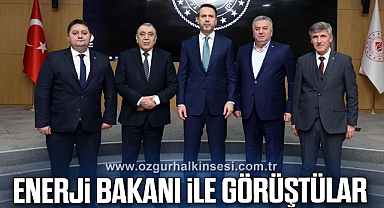 YEŞİL, ENERJİ BAKANI BAYRAKTAR İLE GÖRÜŞTÜ