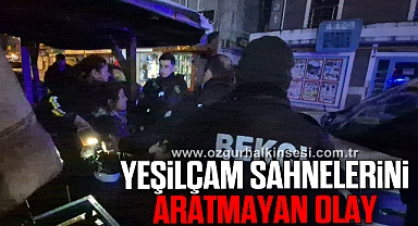Yeşilçam sahnelerini aratmayan olay
