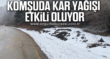 Yüksek kesimlerinde kar yağışı etkili oluyor