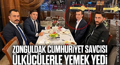Zonguldak Cumhuriyet Savcısı ülkücülerle yemek yedi