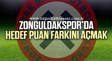 Zonguldakspor'da hedef puan farkını açmak