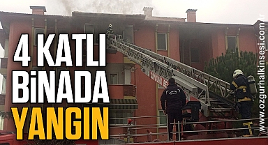 4 katlı binada yangın