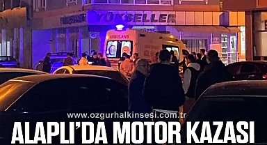 ALAPLI'DA MOTOR KAZASI: 1 YARALI