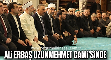 Ali Erbaş Uzunmehmet Cami'sinde