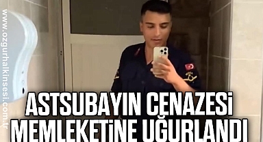 Astsubayın cenazesi memleketine uğurlandı