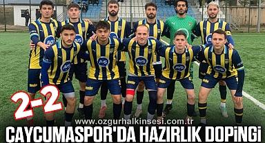 Çaycumaspor'da ikinci yarı öncesi hazırlık dopingi; 2-2