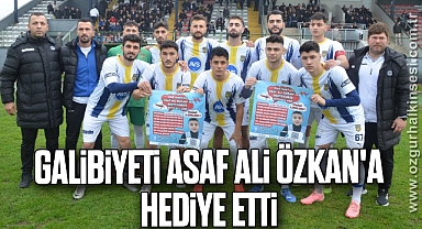 Çaycumaspor galibiyeti Asaf Ali Özkan'a hediye etti