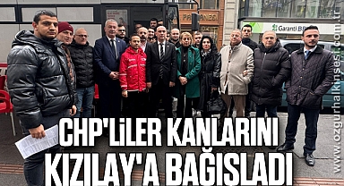 CHP'liler Kanlarını Kızılay'a Bağışladı
