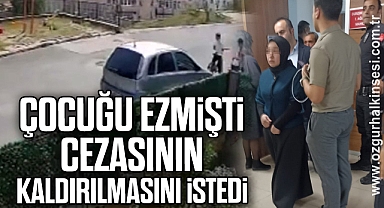 Çocuğu ezmişti,cezasının kaldırılmasını istedi