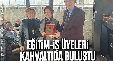Eğitim-İş üyeleri kahvaltıda buluştu