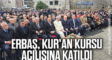 Erbaş, Kur'an Kursu açılışına katıldı