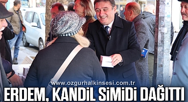 Erdem, kandil simidi dağıttı