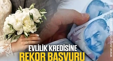 Faizsiz 150 bin TL evlilik kredisine rekor başvuru