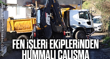 Fen İşleri Ekiplerinden Hummalı Çalışma