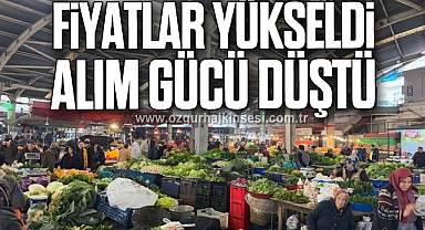 Fiyatlar yükseldi, alım gücü düştü