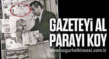 Gazeteyi al, parayı koy