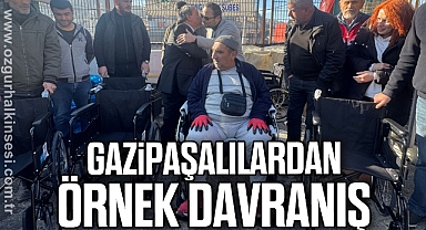 Gazipaşalılardan örnek davranış