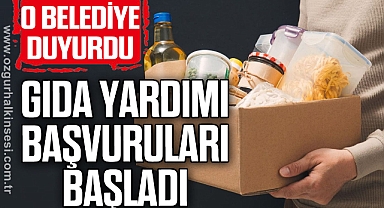 GIDA YARDIMI BAŞVURULARI BAŞLADI