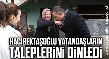 Hacıbektaşoğlu vatandaşların taleplerini dinledi