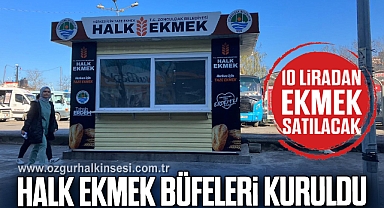 HALK EKMEK BÜFELERİ KURULDU