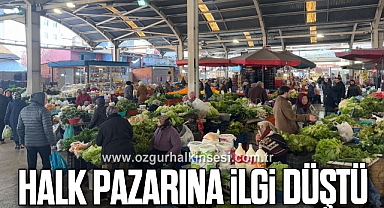 Halk pazarına ilgi düştü