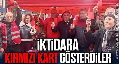 İKTİDARA KIRMIZI KART GÖSTERDİLER