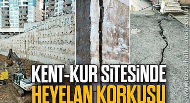 KENT-KUR SİTESİNDE HEYELAN KORKUSU
