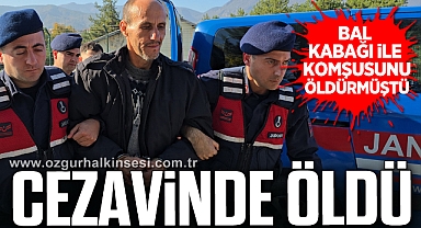 Komşusunu öldüren şahıs cezaevinde hayatını kaybetti