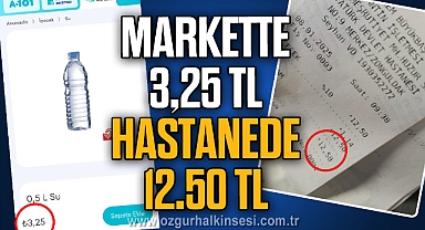 MARKETTE 3,25 TL HASTANEDE 12.50 TL