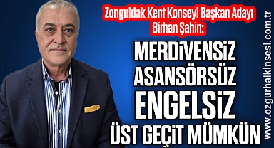 MERDİVENSİZ, ASANSÖRSÜZ, ENGELSİZ ÜST GEÇİT MÜMKÜN
