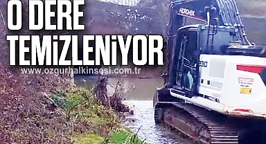 O DERE TEMİZLENİYOR