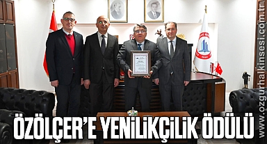 Özölçer’e yenilikçilik ödülü