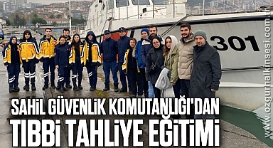 Sahil Güvenlik Komutanlığı'dan tıbbi tahliye eğitimi