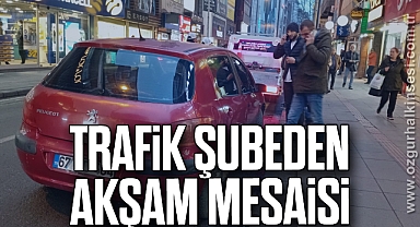 Trafik Şubeden Akşam Mesaisi