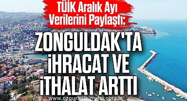 TÜİK Aralık Ayı Zonguldak ticaret verilerini açıkladı