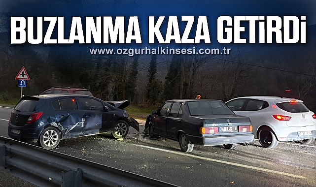 Üç aracın karıştığı kazada bir kişi yaralandı